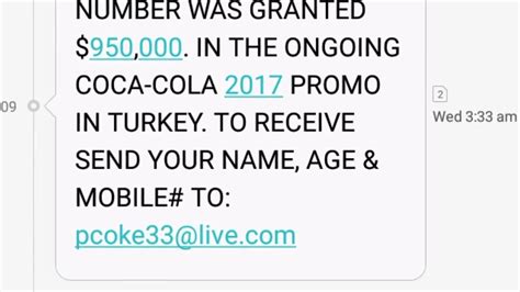 coca cola mobile lottery promo
